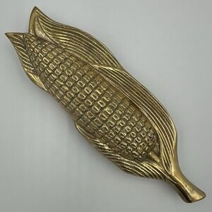 Penco Solid Brass Corn Door Knocker NOS 1980s Vintage Farmhouse Door Hardware